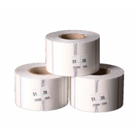 30 Millares de etiqueta Transparente de 51 mm x 38 mm (2x1.5 In) de Polipropileno BOPP