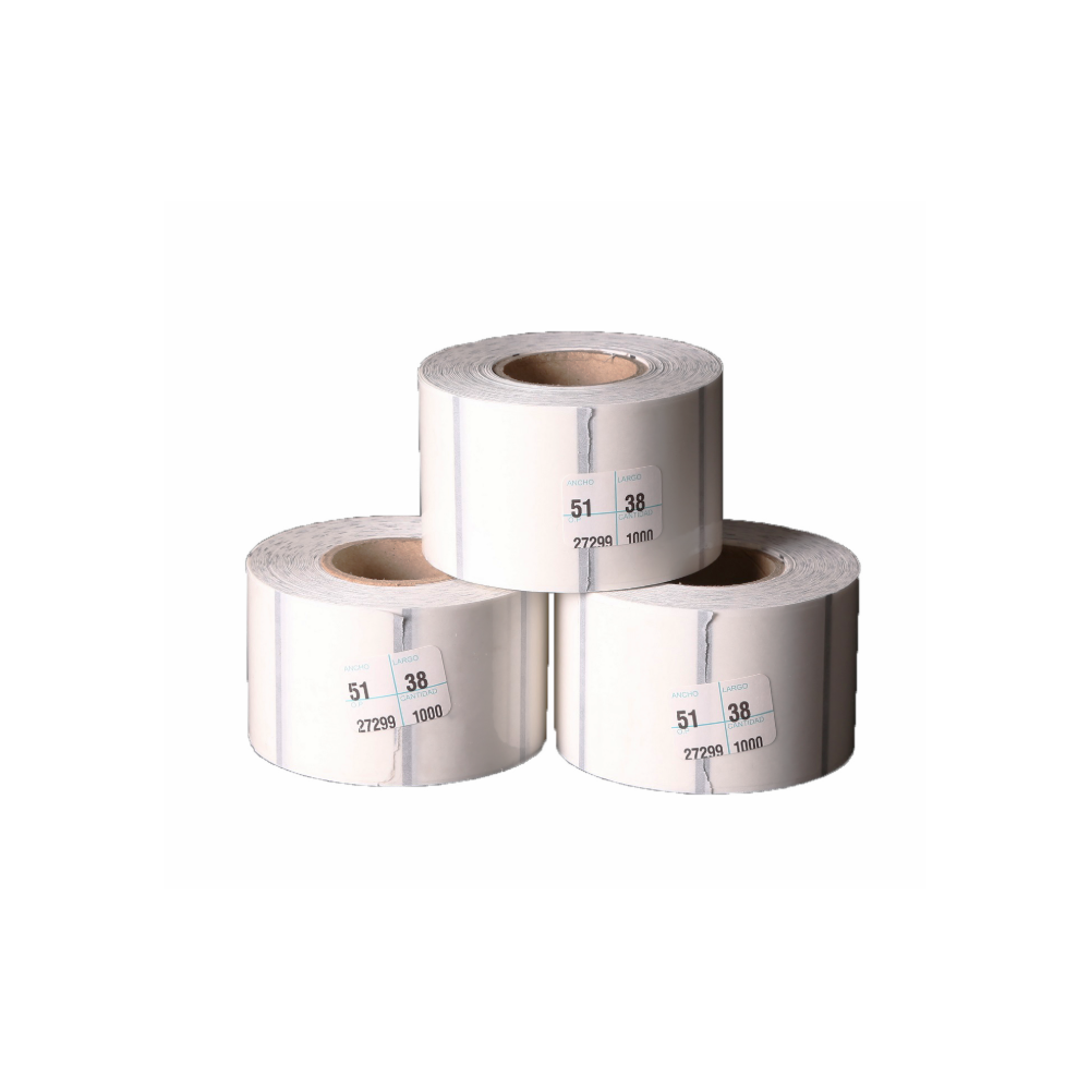 30 Millares de etiqueta Transparente de 51 mm x 38 mm (2x1.5 In) de Polipropileno BOPP