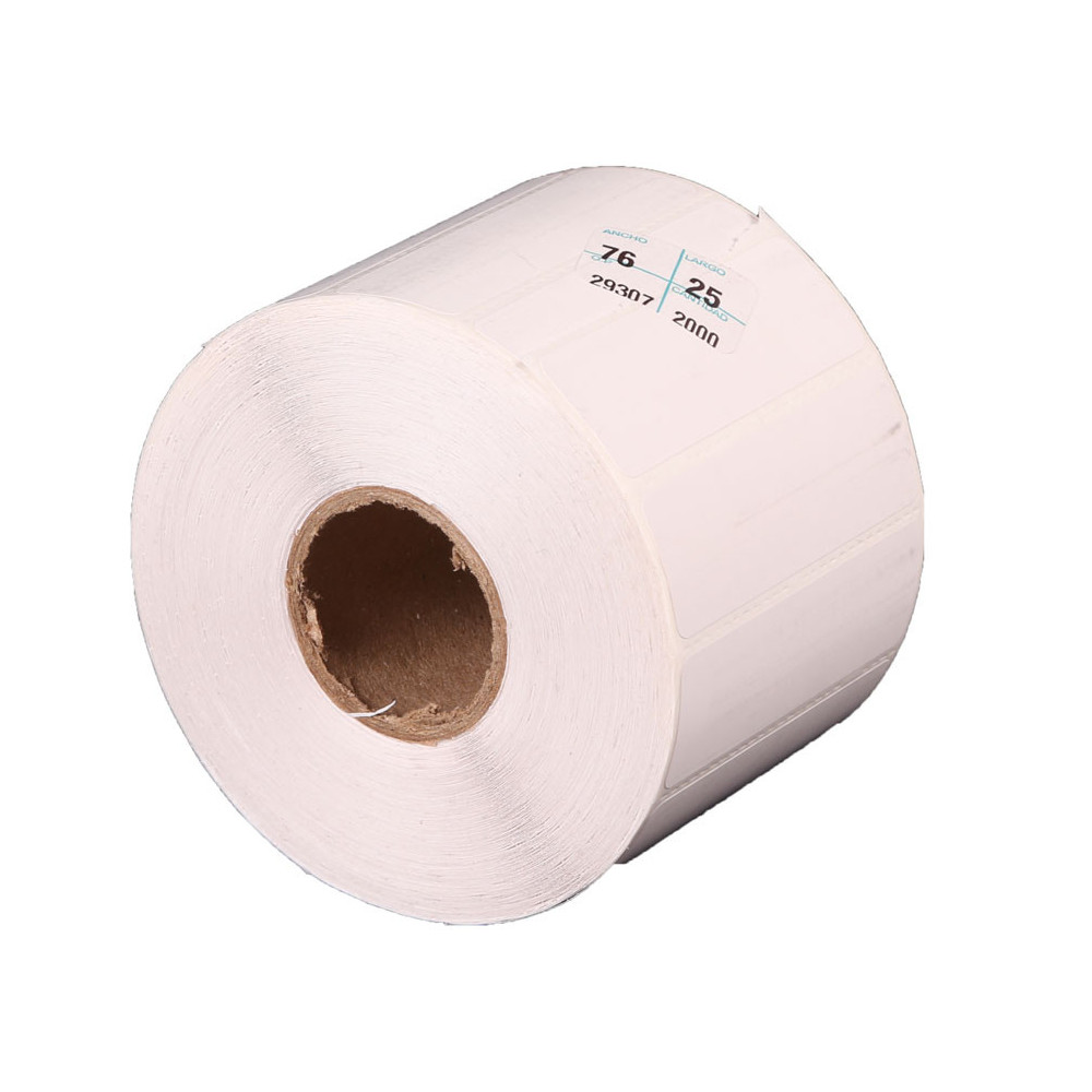 40 rollos de etiqueta de 76 mm x 25 mm (3.0 x 1.0 In) TT Transferencia Térmica