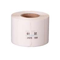 35 millares de etiqueta de 61 mm x 32 mm ( 2.4 x 1.3 In) TT Transferencia Térmica