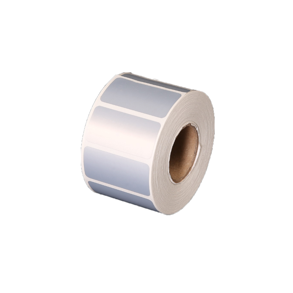 10 millares de etiquetas de 51 mm x 25 mm (2x1 In) de Poliester color Plata