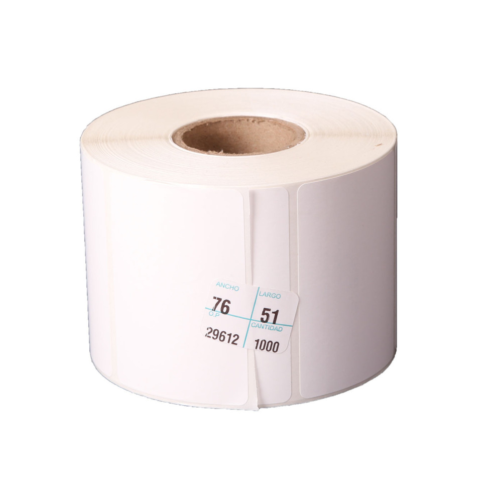 13 millares de etiqueta de 76 mm x 51 mm (2.4 x 1.3 In) BOPP Polipropileno