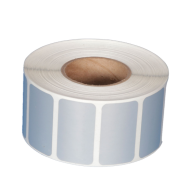 10 millares de etiquetas de 40 mm x 22 mm de Poliester color Plata