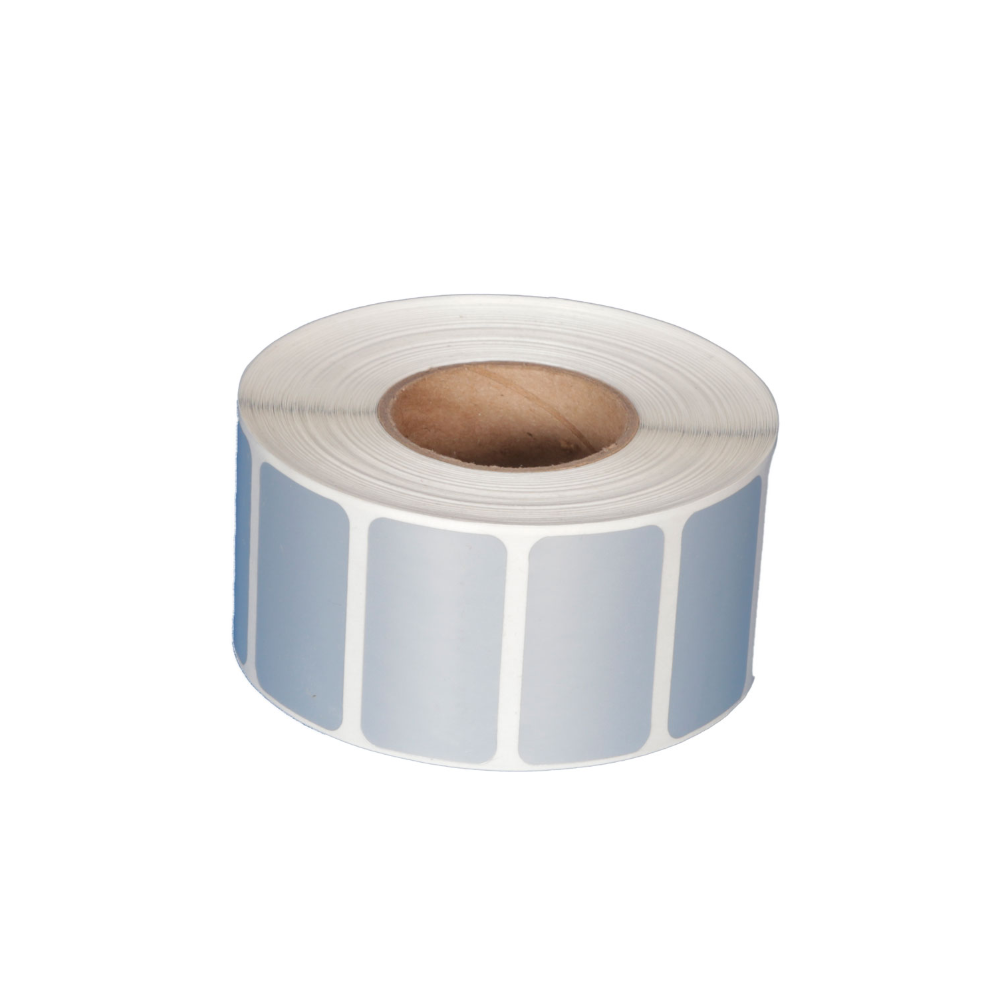 10 millares de etiquetas de 40 mm x 22 mm de Poliester color Plata
