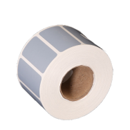 15 millares de etiquetas de 51 mm x 25 mm (2x1 In) de Poliester color Plata