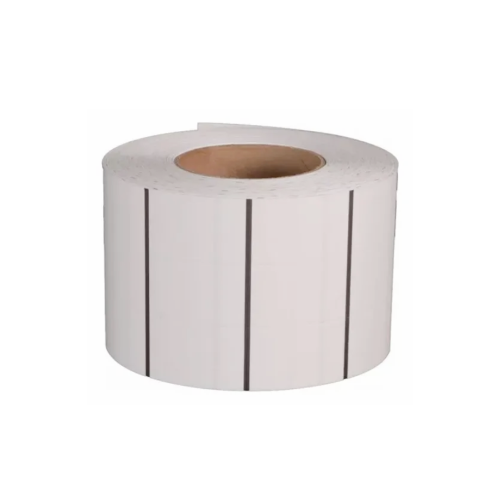 5 Rollos de 6,000 etiquetas de etiquetas de Nylon de 33 mm x 56 mm 3 al paso en Centro de 3 In.