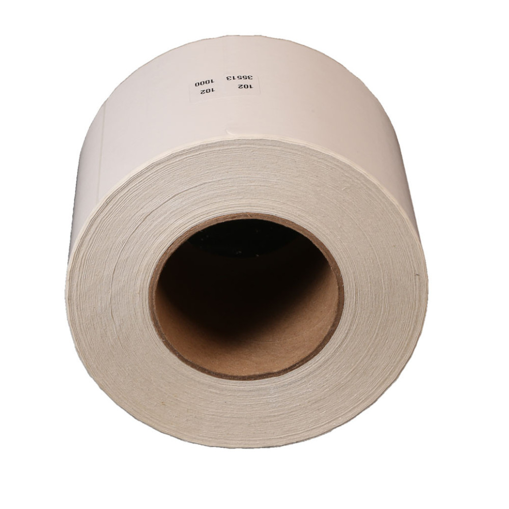 15 rollos de 500 etiquetas de 102 mm x 102 mm, etiqueta 1 al paso. De Transferencia Térmica TT