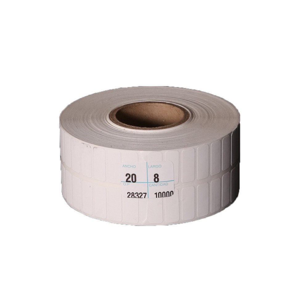 25 rollos de etiqueta de 20 mm x 8 mm (2.0 x 0.8 In) TD Termico Directo