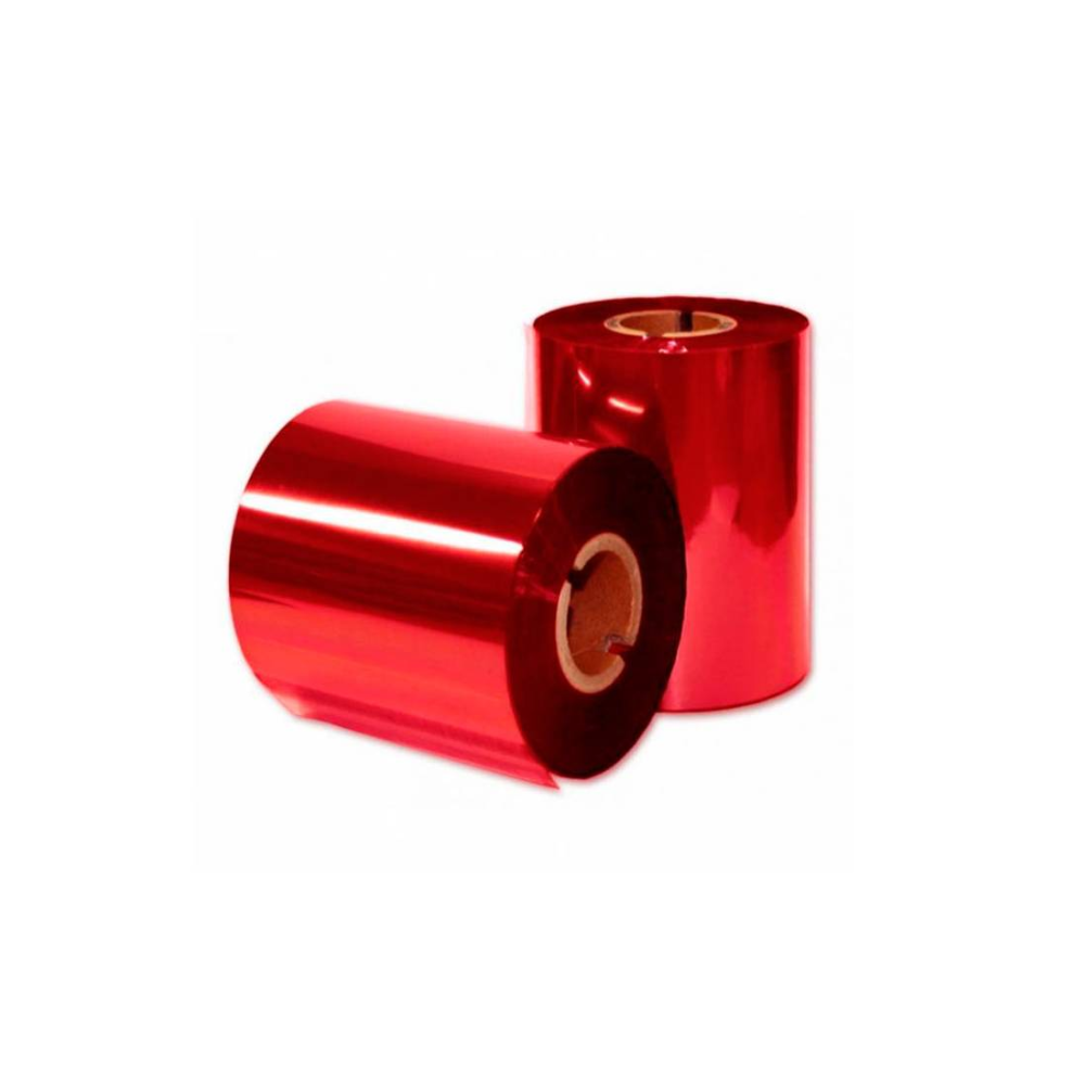 10 Ribbon Cera - Resina de 110 mm x 300 m de color Rojo