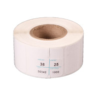 rollos de etiqueta de 38 mm x 25 mm (3.8 x 2.5 In) TD Térmico Directo