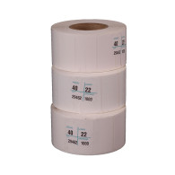 50 rollos de etiqueta de 40 mm x 22 mm (4.0 x 2.2 In) TD Térmico Directo de 1 in"