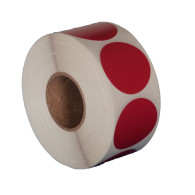 30 rollos de etiqueta Circular de 40 mm x 40 mm (4.0 x 4.4 In) TD Térmico Directo