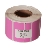 40 rollos de etiqueta de 51 mm x 25 mm (5.1 x 2.5 In) TD Térmico Directo